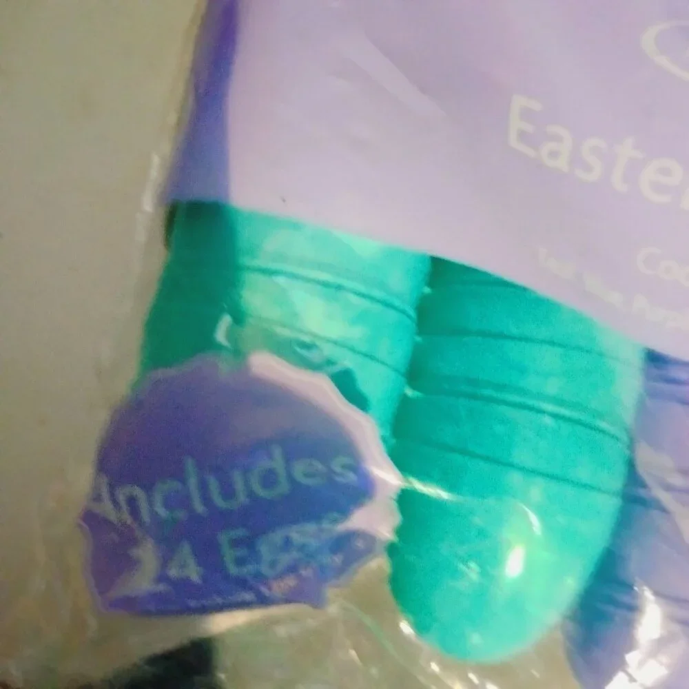 Easter Fill Eggs Hinged Cool Bright Colors Plastic Party Favor 24 Ct pack